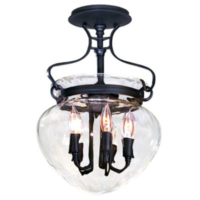 Acharn Semi-Flushmount with Water Glass by Hubbardton Forge - Starlight Lighting USA and Canada